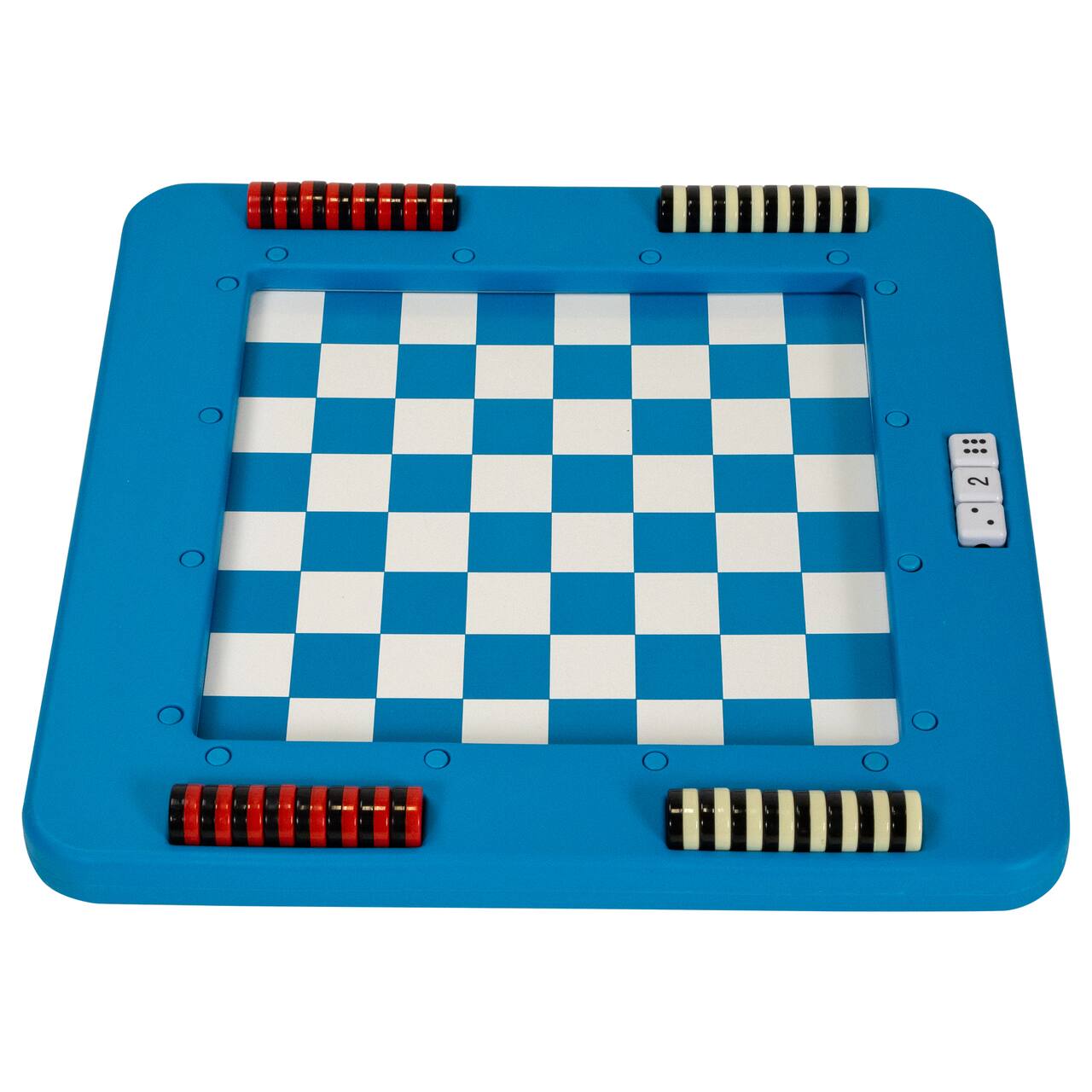 Swim Central 20" Floating Checkers & Backgammon Magnetic Swimming Pool Board Game Combo